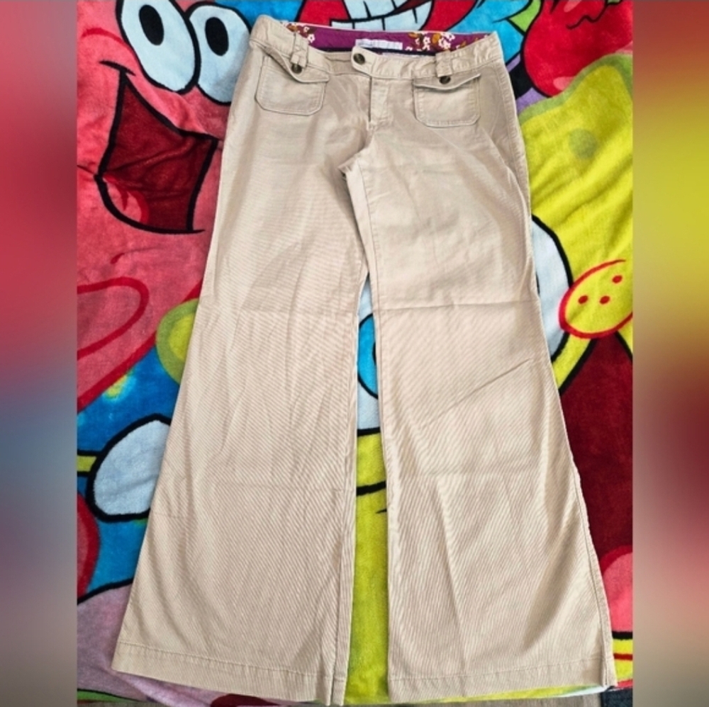 2 for$20 Old Navy Women Mid Rise Wide Leg Tan Khaki Color